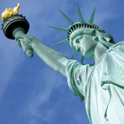 Produktbild von New York Kunstdruck Bild - Freiheitsstatue, Independence (100 x 100 cm)