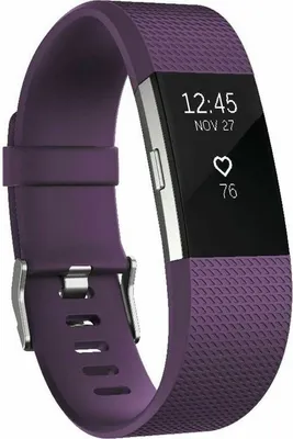 Produktbild von Strap-it Fitbit Charge 2 Silikonarmband (Lila) - Große: S/M