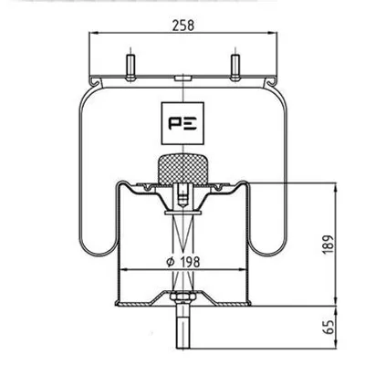 Produktbild von PETERS ENNEPETAL Federbalg Luftfederung