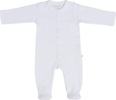 Produktbild von Baby's Only Strampler mit Füßen Pure - Weiß - 62 - 100% Baumwolle