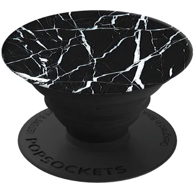 Produktbild von PopSockets - PopGrip - Black Marble - Fingerhalter fürs Handy