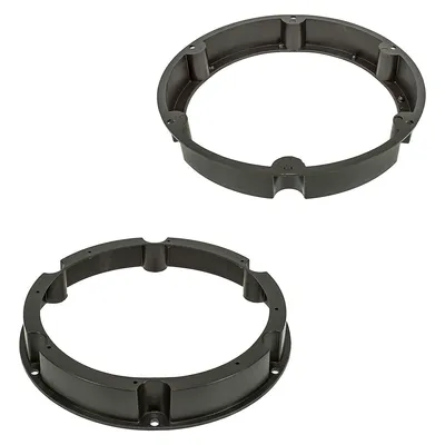 Image de Anneaux pour haut-parleurs, adaptateurs et supports compatibles avec les portes avant du VW Transporter T5 et T6 pour haut-parleurs de 200 mm