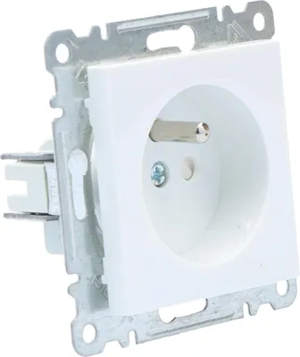 Immagine prodotto di Presa di corrente 2P+T, 230V/16A, interruttore a contatto, bianco LUMINA