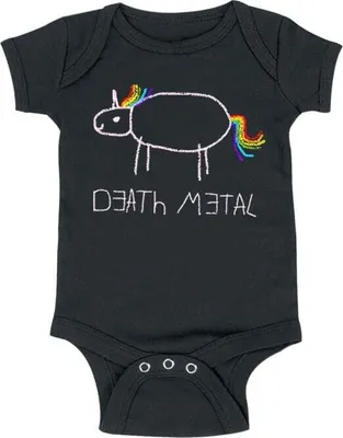 Produktbild von Death Metal Unicorn Body Uni Kids - Death Metal schwarz 62/68