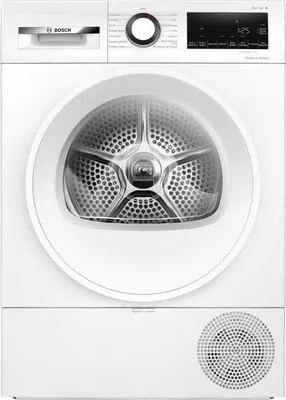 Image de Sèche-linge Pompe à Chaleur Bosch, 9 kg, Série 6 WQG1420DFR, Induction, , Blanc, L60cm