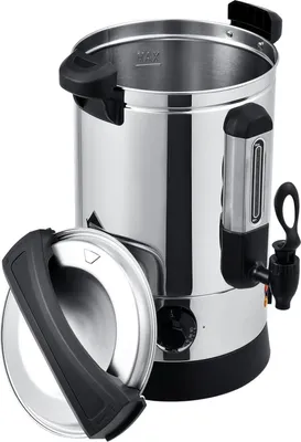 Produktbild von Juskys Glühweinkocher Teramo 7 Liter 1500W mit Zapfhahn, Thermostat & Überhitzungsschutz, 30-110°C, Edelstahl elektrisch Heißgetränkespender Glühweinkessel Heißwasserspender Glühweintopf