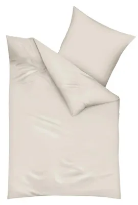 Produktbild von Kaeppel Biber-Bettwäsche Uni 155x220cm, Farbe Silber