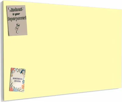 Produktbild von Magnettafel 60x40cm magnetisch & beschreibbar Metall-Board - Cremefarbener Hintergrund