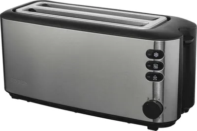 Immagine prodotto di SEVERIN Tostapane AT 2509 2 per fino a 4 fette di pane 1400 watt acciaio inox/nero
