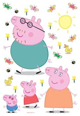 Produktbild von AG Design Wandstickers Peppa Pig, 42.5 x 65 cm