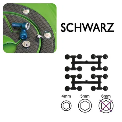 Image de Abdeckkappen für I-Sechskantschrauben M6 schwa
