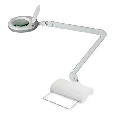 Obrázek produktu pro Lumeno LED lupa 721X-MKIII, včetně stolního stojanu, 8 dioptrií, šedá