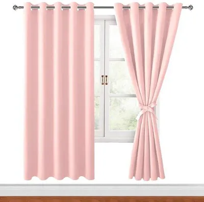 Image de Rideaux d'ombrage - Rose - 2 pièces - 167 x 183 cm
