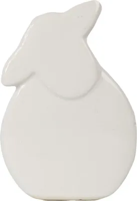 Image de Agneau de Pâques en céramique blanche - Décoration de Noël élégante 10cm