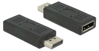 Produktbild von Delock - DisplayPort-Adapter - DisplayPort (M) zu DisplayPort (W) - Schwarz