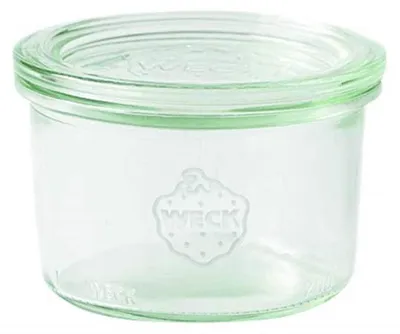Einmachgläser 200 ml, 12 Stück, rund, Glasdeckel, hitzebeständig