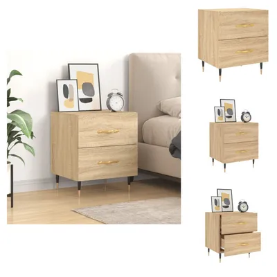 Immagine prodotto di vidaXL Comodino rovere Sonoma 40x35x47,5 cm materiale legno - Comodini