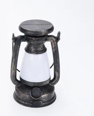 Produktbild von Oplaadbare LED-licht, retro stijl, outdoor camping lamp, woondecoratie, bronzekleurig.