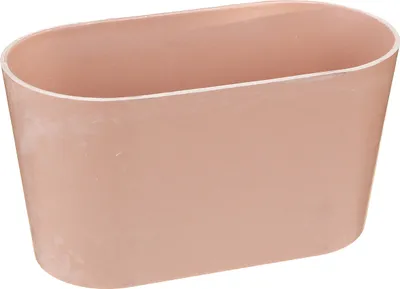 Produktbild von Pflanzschale Deko oval Kunststoff Rosa 20×10×11cm 3St