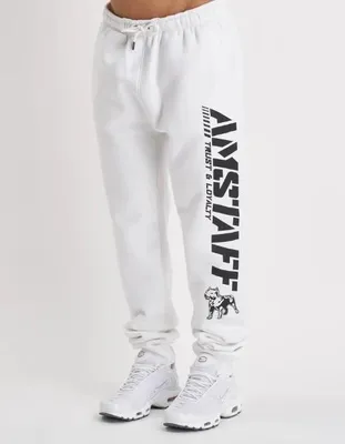 Produktbild von Amstaff Herren Jogginghose Logo 2.0, Farbe:weiß/schwarz, Größe:XL
