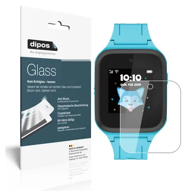 Produktbild von 2x Schutzfolie für TCL Movetime MT43K - Anti-Shock 9H Folie dipos Glass Kunststoffglas