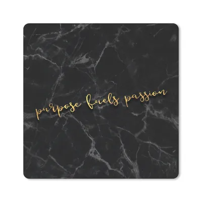 Produktbild von MuchoWow® Mauspad Mousepad Zitat - Sprichwörter - Gold - Marmor 20x20 cm - Mousepads - Maus Mat - Pad - Mausunterlage - Desk Mat - Bureauartikeln