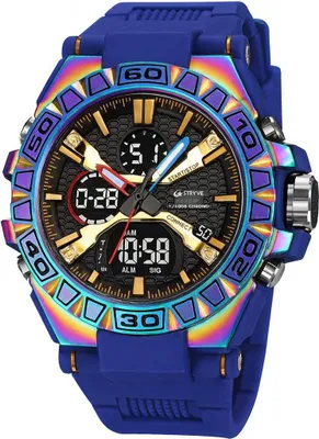 Zdjęcie produktu dla Zegarek STRYVE SY-38681 - Niebieski/Wielokolorowy KP38681