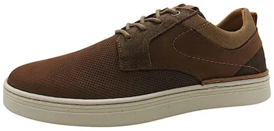 Image de Bullboxer : Chaussures pour hommes, lacets, couleur marron, style décontracté