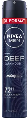 Immagine prodotto di Uomo Antitraspirante profondo Black Carbon 48H pro muže 200 - Nivea