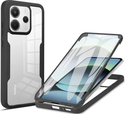 Produktbild von 360° Grad Hülle für Xiaomi Redmi Note 14 4G vollschutz Integriertem Displayschutz in Schwarz