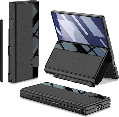 Immagine prodotto di Per Samsung Galaxy Z Fold7 5G GKK Flip Cover integrata con portapenne Nero