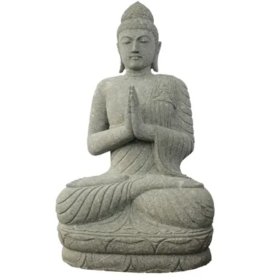 Obrázek produktu pro Buddha Figur Eluru mit Geste der Demut 68 x 52 x 120 cm