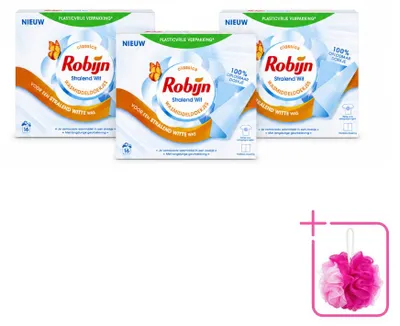Produktbild von 3 x Robijn Classics Wasmiddelstrepen Stralend Wit - Sparpackung - 3 Stücke