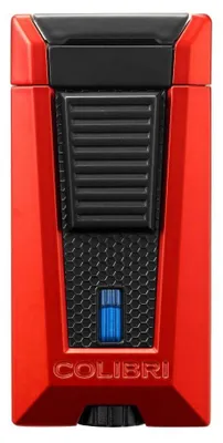 Produktbild von Colibri 1928 Stealth LI900T - Zigarrenfeuerzeug - Dreifach Jet Flamme, rot-schwarz