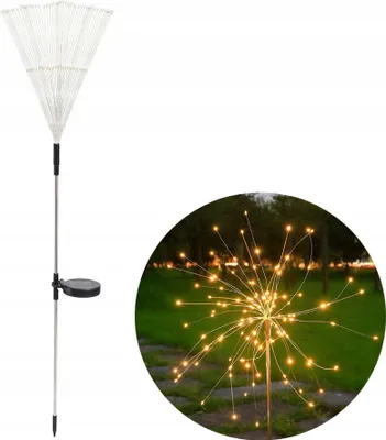 Produktbild von SOLAR Garten Lampe BUNTES Feuerwerk 200 LED WEIHNACHTSDEKORATIVE