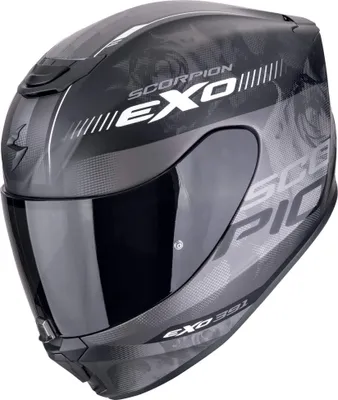 Produktbild von Scorpion EXO-391 Ava Helm, schwarz matt/silber, XS (53/54)