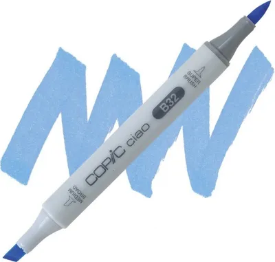 Immagine prodotto di COPIC Ciao pennello e scalpello bifacciale, B32 blu pallido