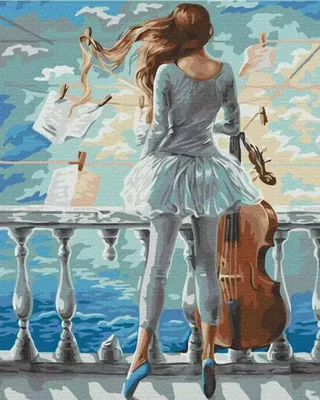 Immagine prodotto di Malowanie po numerach - Muzyczna dziewczyna 40 x 50 cm
