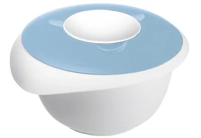 Obrázok produktu pre WESTMARK Rührschüssel mit zweigeteiltem Deckel 3,5l blau/weiß