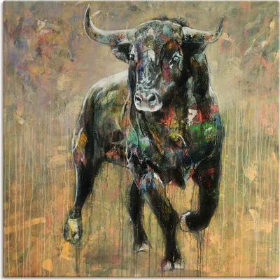 Produktbild von ARTland Leinwandbild Der Moment der Entscheidung Größe: 70x70 cm