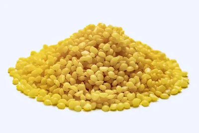 Bienenwachs, gelb, rein, 500 g, Perlen