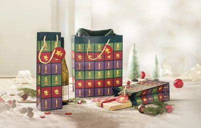 Image de sigel GT046 sigel Sac cadeau de Noël "Cut-out style", grand