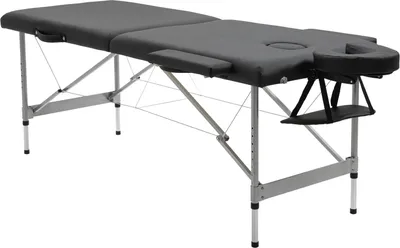 Zdjęcie produktu dla Składany Stół Do Masażu, Profesjonalny 7-Strefowy Stół Do Masażu, Z Regulacją Wysokości, Obciążenie Do 130Kg, Idealny Do Spa I Salonu, Czarny