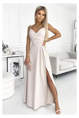 Produktbild von Kleid NUMOCO CHIARA A299-6 BEIGE Größe: L