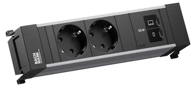 Image de BACHMANN POWER FRAME 2xCEE7/3, 1xUSB-C/C 65 W, L = 0,2 m