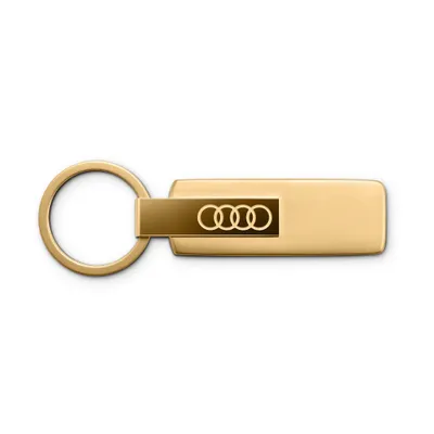 Produktbild von Original Audi Schlüsselanhänger Edelstahl, gold