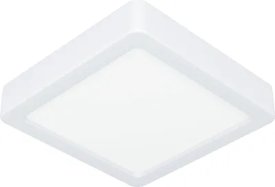 Produktbild von EGLO LED Deckenleuchte Fueva 6, eckige Badezimmer Deckenlampe, Badlampe Decke, Deckenbeleuchtung warmweiß-kaltweiß, IP44, 15 x 15 cm