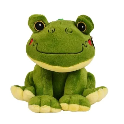 Image de Grenouille câline avec son, peluche de 20 cm, grenouille verte, cadeau