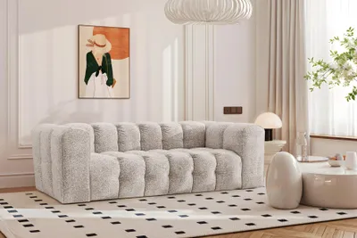 Productafbeelding van Kaiser Möbel bank, 3-zits, comfortbank BALOO, bekleed met chenille en bouclé stof, kleur ecru