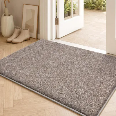Produktbild von Schmutzfangmatte Innen 60 x 90 cm Waschbar Beige - Weiß